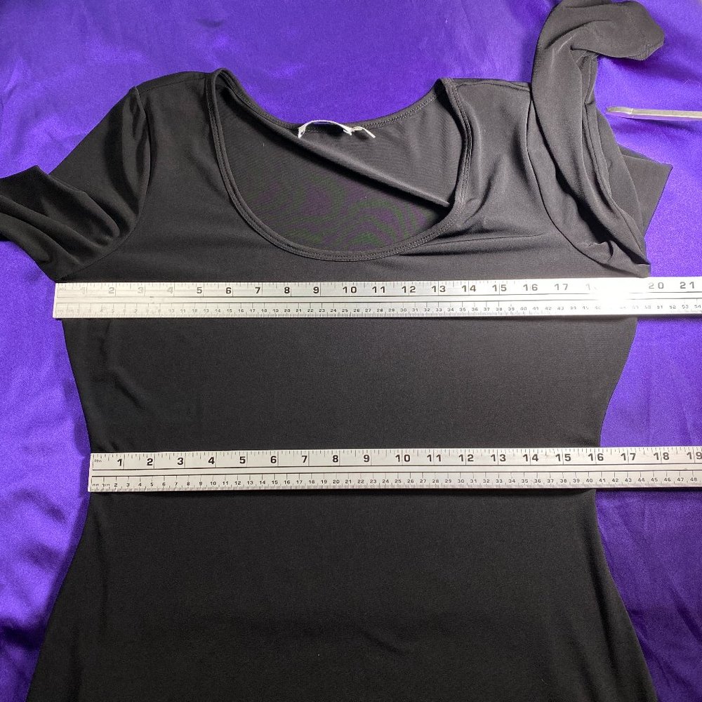 Rare Find 📌Calvin Klein Asymmetrical Dress with Wide Fringes - Picture 12 of 16